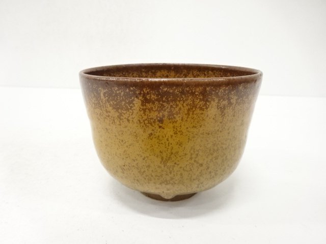 JAPANESE COLLECTIBLE / TEA BOWL / GOLD CRYSTAL GLAZE / BANDAI SOUZAN-Z
